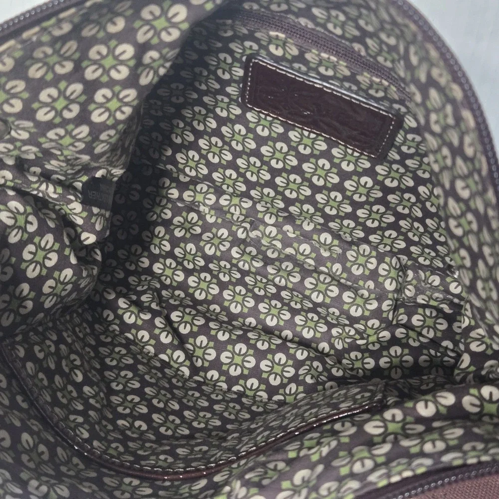 Fossil Brown‎ Pebbled Leather Hobo Crossbody Bag Adjustable Strap Purse